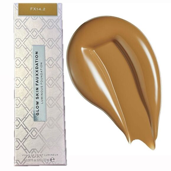 Revolution Glow Skin Luminous Foundation FX 14.2 Dark Skin Olive Undertone - Picture 1 of 5